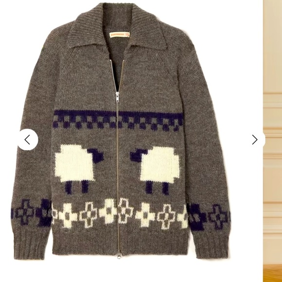 &DAUGHTER Sweaters - 𝅺&DAUGHTER wool sweater sheep lamb cowichan fair isle knit + NET SUSTAIN Carlow